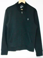 【中古】 POLO RALPH LAUREN メンズブルゾン S POLO RALPH LAUREN/ジップアップスウェット/S/黒 ブラック/710652945001