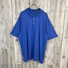 P41【US輸入】ラルフローレン 半袖ポロシャツ【メンズXL】水色 - メルカリ