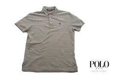 【5月末限定セール】ポロゴルフ POLO GOLF 中古  ボーダー柄ピマコットンポロシャツ Ralph Lauren Cotton Exclusive of Decoration M