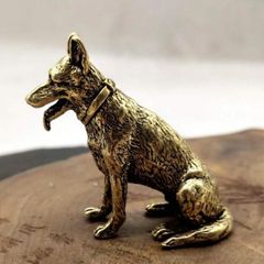置物 イングリッシュグレイハウンド 真鍮製 60センチ アンティーク 犬