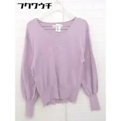 ◇ SENSE OF PLACE by URBAN RESEARCH Vネック ニット 長袖 セーター サイズFree ピンク系 レディース 【中古】 【1105060001581】