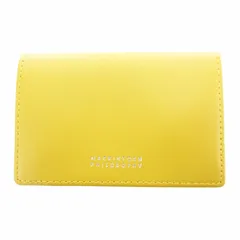 マッキントッシュフィロソフィー MACKINTOSH PHILOSOPHY 美品 名刺入れ カードケース レザー 黄 イエロー /HO ■MAのサムネイル