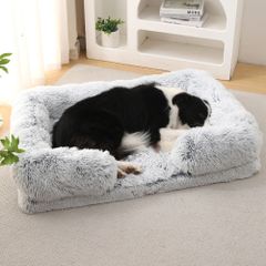 PETTI ふわふわベッド 犬用 60cm ライトグレー - メルカリ