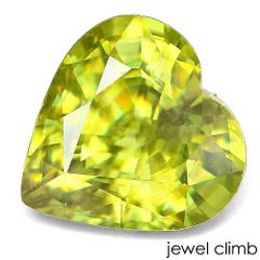 天然スフェーン 5.703ct ハートシェイプ ルース - メルカリ