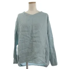 アーバンリサーチ ドアーズ URBAN RESEARCH DOORS 24SS リネンバックタックプルオーバー ブラウス Vネック DR45-23A106 無地 長袖 M 薄緑
