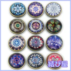 【特価】バネホック 飾りボタン 16mm 633型 レザークラフト ハンドメイド (Aセット・12個)