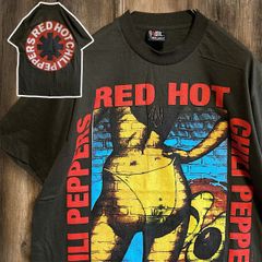 [mm] BFNK バンド Tシャツ 古着 USA製 黒 レッドホットチリペッパーズ セクシー アボカド Lサイズ 7980 p10 2025