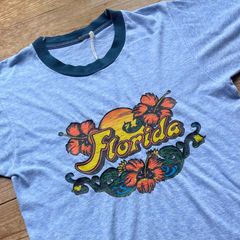 70s フロリダリンガーT 70s Champion S/S ヴィンテージTシャツ リンガーT 染み込み