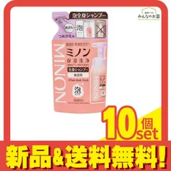 ミノン全身シャンプー 泡タイプ 無香料 詰め替え用 400mL 10個セット まとめ売りのサムネイル