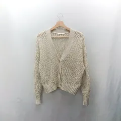 ◇ ⊂ BEAUTY&YOUTH UNITED ARROWS メッシュ 長袖 カーディガン サイズ表記なし ライトベージュ レディース E  【1503050014984】