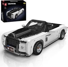 Mould King 10031 MOC技術スポーツカーモデル積み木セット、創意スポーツカーオープンカークランプブロックセット、スーパースポーツカー愛好家に適した自動車モデル積み木おもちゃセット（1603+件）