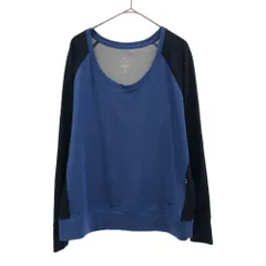 ナイキ 長袖 Tシャツ XL ブルー系 NIKE ロンT カットソー レディース 古着 【240314】