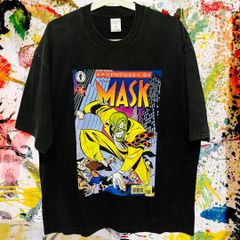MASK アニメ 映画 Tシャツ 半袖 春 夏 メンズ 新品 XL 2XL マスクTシャツ 映画MASK ジムキャリー コメディ映画 ヴィンテージTシャツ 90sTシャツ 新品未使用 レトロ 個性的 奇抜 エモい バンドT カットソー 攻め 前衛的
