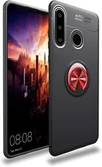 【在庫処分】ファーウェイ Huawei P30 Lite ケース リング付き huawei p30 liteリングケー スカバー Zouzt TPU 軽量 リング スタンド 車載ホルダー 360度回転 耐衝撃 指紋防止 滑り止め シンプル 6色 ブラッ