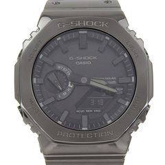 カシオ CASIO Gショック アナデジ メンズ ソーラー 腕時計 SS/メタル ブラック文字盤 GM-B2100BD-1A 美品 新入荷 OW0466