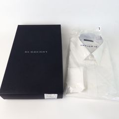【BURBERRY】バーバリー ワイシャツホワイト オーダー M.F. メンズ【中古】9-45
