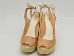 コーチ COACH サンダル リボン ウェッジ 7.5Bサイズ ブラウン レディース u_s s_z F-LSHOE4116のサムネイル
