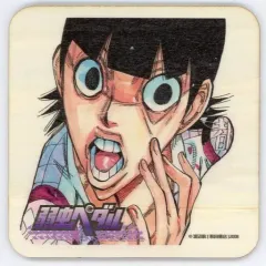 【中古】マグカップ・湯のみ 御堂筋翔 オリジナル木製コースター 「弱虫ペダル カフェ ～コミックス68巻＋68.5巻＋放課後ペダル8巻同時発売＆映画『弱虫ペダル』公開記念イベント～」 コラボメニュー注文特典