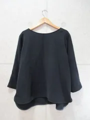 KUMIKYOKU クミキョク 組曲 カットソー 七分袖 無地 ネイビー系 2サイズ