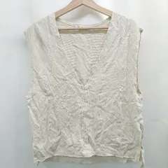 ◇ ⊂ アデイインザライフ シンプル系 ノースリーブ 長袖シャツ サイズ表記なし ベージュ系 レディース E  【1507080004175】