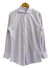 BROOKS BROTHERS (ブルックスブラザーズ) 長袖シャツ ストライプ柄 15 1/2 ピンク 水色 白 メンズ/004