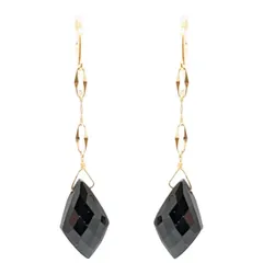 K18　オニキスピアス