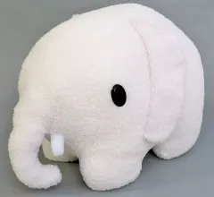 【中古】ぬいぐるみ ホワイト 特大サイズぬいぐるみ ゾウ もこもこver. 「ブルーナアニマル」