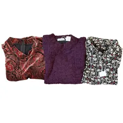 TL2 レディース チュニック ニット シャツ 3着セット まとめ売り DELICE Sports/LLyabacot/PLUS ONE