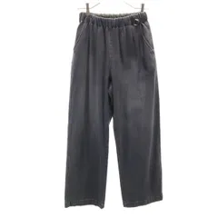 Moname モナーム × コラージュ アジャスト ワイドデニムパンツ XS グレー × COLLAGE ジーンズ レディース 古着