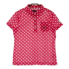 サイズ：M CALLAWAY キャロウェイ  半袖ポロシャツ 星柄 ベア レッド系 [240101421409] ゴルフウェア レディース ストスト