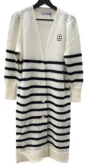 ボーダーズアットバルコニー BORDERS at BALCONY 22SS SPRING MOHAIR LONG CARDIGAN スプリング モヘヤ BEIGE BD2211-1A-01 カーディガン ロゴ ベージュ SIZE38 104LT-110のサムネイル