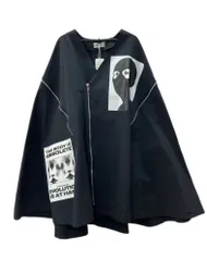 キディル KIDILL CAPE JACKET ケープ ジャケット JESSE DRAXLER ポンチョ ジップ プリント 黒 KL551 ジャケット 総柄 ブラック フリーサイズ 104MT-1548のサムネイル