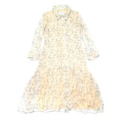 Tj964661 シャネル CHANEL 長袖ワンピース サイズ：36 シルク100  