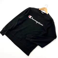 チャンピオン ☆ Champion 大定番 ロゴ スウェット トレーナー ブラック M スポーツMIX ストリート アメカジ オールド 古着MIX■EC159