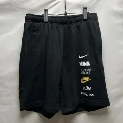 純正品/ M Nike(ナイキ） マルチスウッシュ フレンチ テリー 黒 ハーフパンツ ショートパンツ