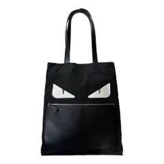値下げしましたフェンディ  モンスター ナイロン×レザー トートバッグ FENDI - FENDI フェンディ バグズ モンスター ナイロン×レザー