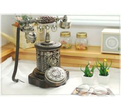 アンティーク電話機 55-B-PB ヨーロッパ風 装飾電話機 プッシュ アンティーク電話機 55-B-PB ヨーロッパ風 装飾電話機 プッシュ