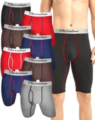 [シュバリアン] 前開き ロング ボクサーパンツ メンズ ストレッチ 下着 インナー まとめ買い スポーツ まとめ売り 紳士 セット カラーブリーフ 下着セット 紳士用下着パンツ 伸びるボクサーパンツ ロングパンツ下着 パンツ [おまかせ8枚セット] [LL]