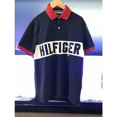 TommyHilfiger 半袖 ポロシャツ Polo 紺 パッチ メッシュ UVカット 吸水速乾 NY トラディショナル
