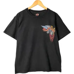 古着 00年代 ハーレーダビッドソン Harley-Davidson ファイヤーパターン モーターサイクル バイクTシャツ メンズM相当/eaa584378