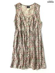 ヴィンテージ古着knappstudioアメリカ製花柄ノースリーブワンピース