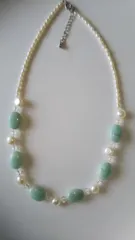 天然石 アマゾナイトのネックレス