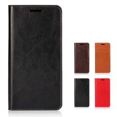【新着商品】レザー 本革 手帳型 財布型 カバー マグネット式無し ケース カードポケット X1 One スタンド機能 Android ブラック Y!mobile