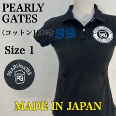 PEARLY GATES ゴルフ ポロシャツ 黒 1サイズ - メルカリ