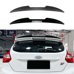 送料無料 フォード フォーカス MK3 ST-Line ST 2011-2017 トップウィング スポイラー 外装改装 ABS製 ピアノブラック カーボンファイバー調CYB105人気注目