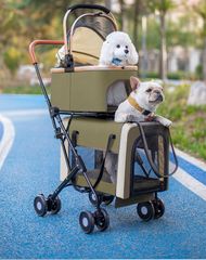 多層ペットカート 犬猫兼用 大容量 分離式 折りたたみ可 移動便利タイプ