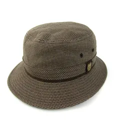 ダックス ハット 帽子 チェック柄 日本製 ブランド メンズ ブラウン DAKS 【中古】