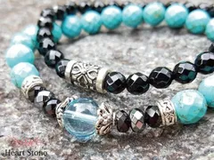 無限大の可能性を広げる∞ブルートパーズとターコイズのパワーストーンブレスレット