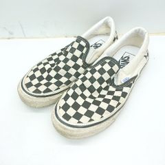 ◇ VANS ヴァンズ モノトーンチェック柄　STYLE98 スニーカー サイズ23 アイボリー系 レディース E  【1408060022304】