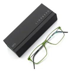 Lindberg クリアレッドファッションメガネ　ケース付き wg-gc003-1.jpg
